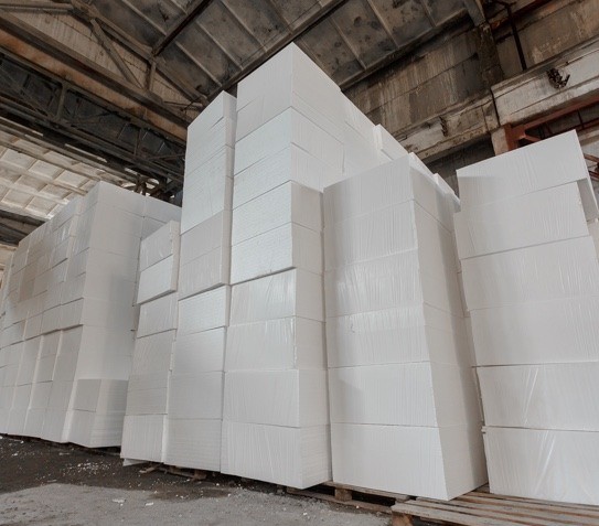 photos of Knauf Industries expanded polystyrene blocks