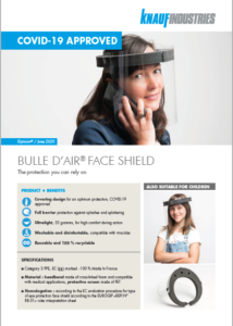 Product Sheet_Bulle d'air® Face Shield