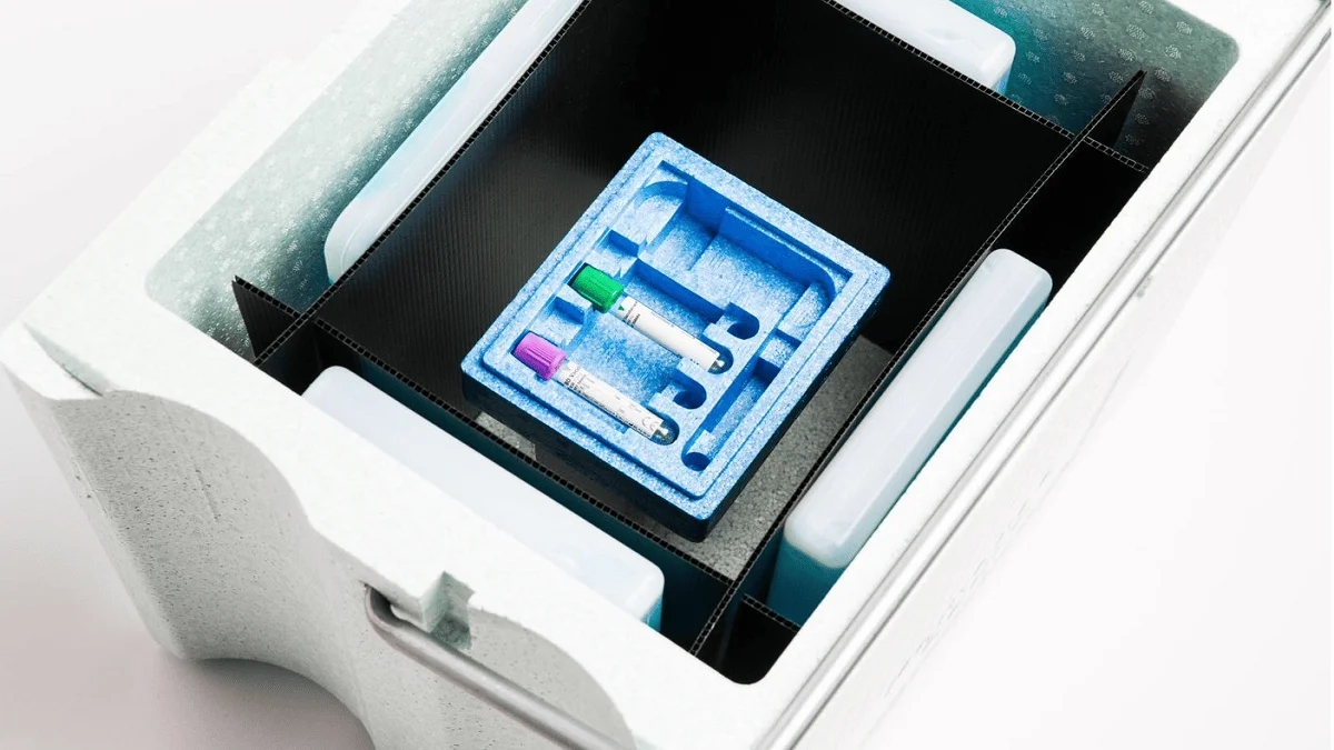 packaging from expanded foam eps for pharmacy