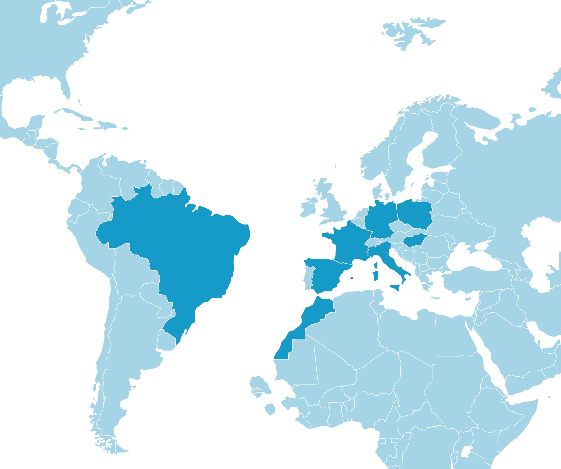 carte sites Knauf Industries dans le monde