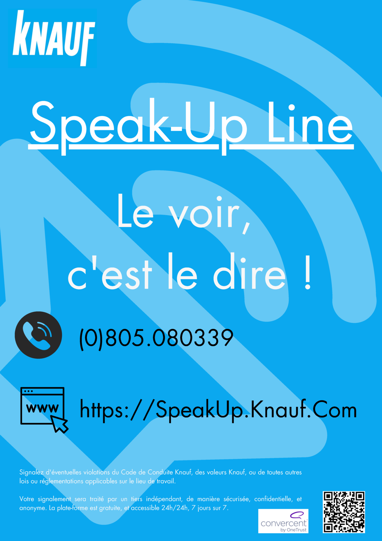 affiche de la speak-up-line Knauf pour signaler (page 3)