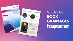 image pour illustrer l'article Knauf Industries sur son nouveau book grainages matières alvéolaires
