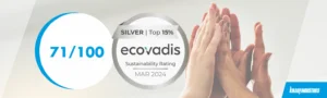 Visuel Ecovadis avec note de 2024