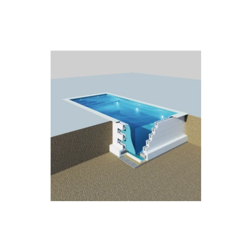 Montage structure de piscine
