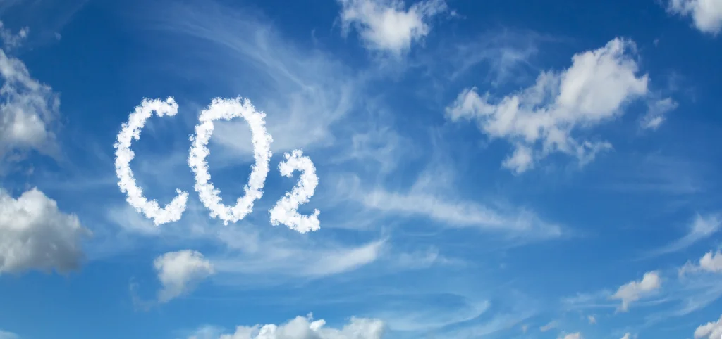 Visuel illustrant la réduction de CO2