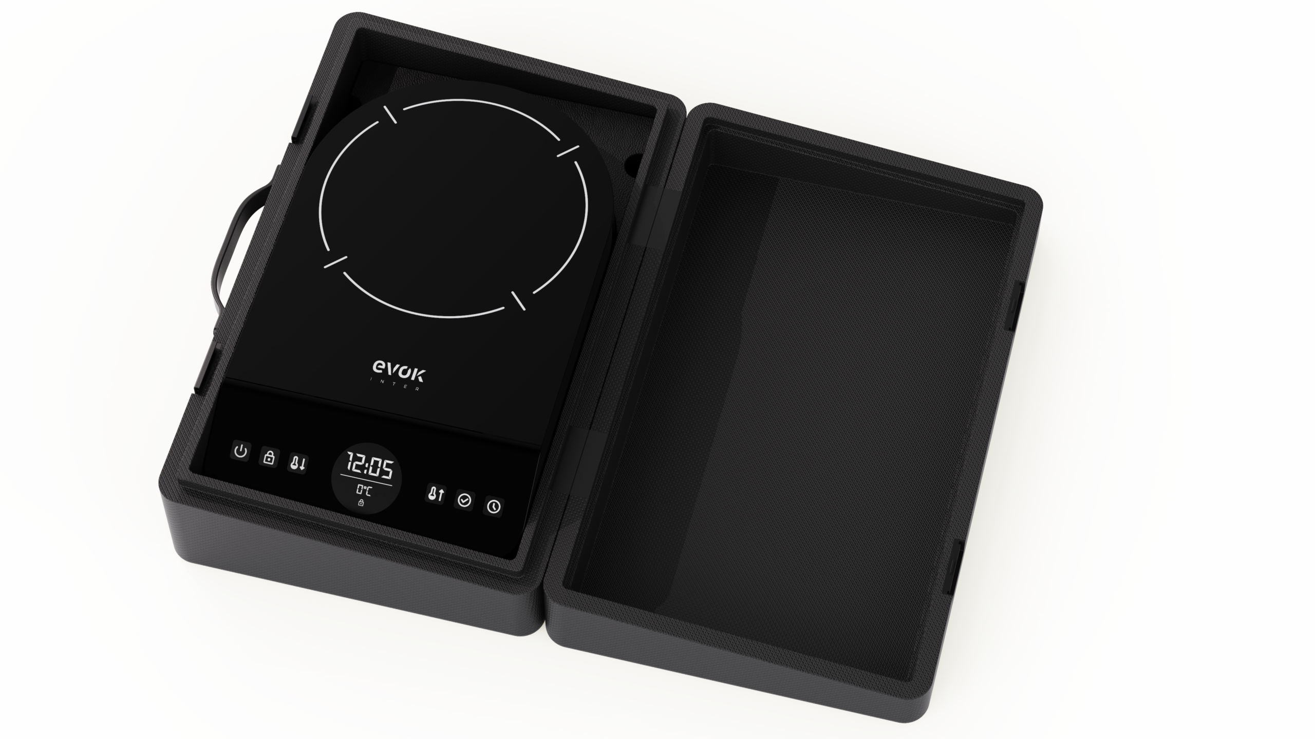Plaque de cuisson dans un caisson